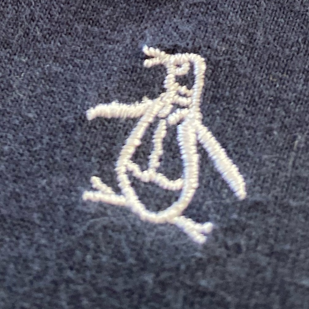 Vintage Original Penguin Retro Striped Blue and Grey Design is a favourite. XL - Picture 10 of 10